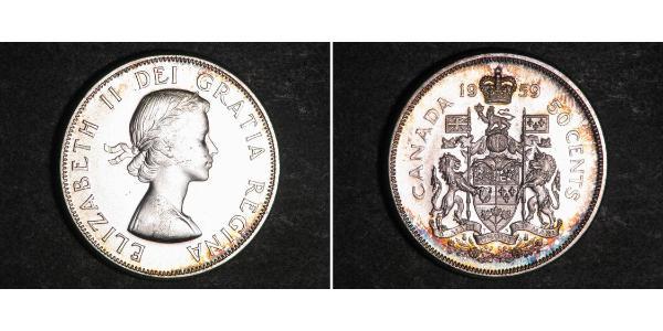 50 Cent Canada Silver Elizabeth II (1926-2022)