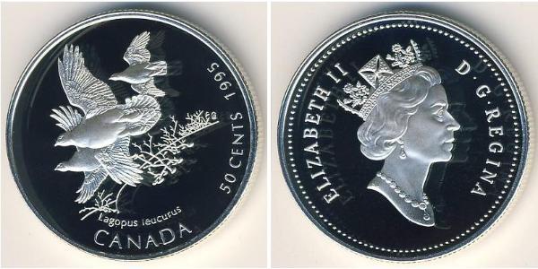 50 Cent Canada Silver Elizabeth II (1926-2022)