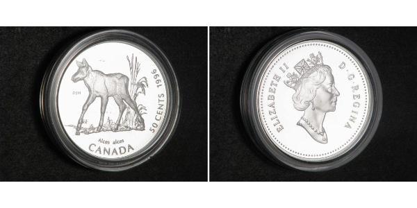 50 Cent Canada Silver Elizabeth II (1926-2022)