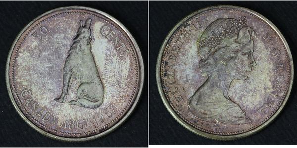 50 Cent Canada Silver Elizabeth II (1926-2022)