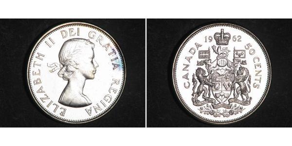 50 Cent Canada Silver Elizabeth II (1926-2022)