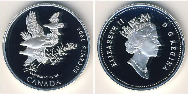 50 Cent Canada Silver Elizabeth II (1926-2022)