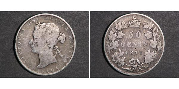 50 Cent Canada Silver Victoria (1819 - 1901)