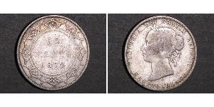 50 Cent Newfoundland and Labrador Silver Victoria (1819 - 1901)