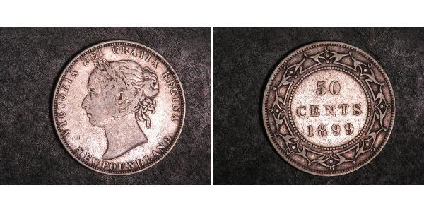 50 Cent Newfoundland and Labrador Silver Victoria (1819 - 1901)