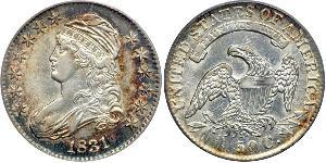 50 Cent USA (1776 - ) Silver 