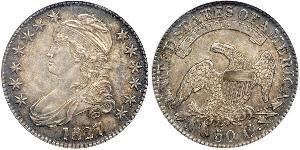 50 Cent USA (1776 - ) Silver 