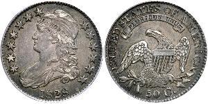 50 Cent USA (1776 - ) Silver 