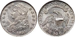 50 Cent USA (1776 - ) Silver 
