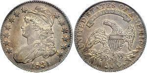 50 Cent USA (1776 - ) Silver 