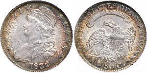 50 Cent USA (1776 - ) Silver 