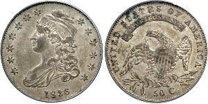 50 Cent USA (1776 - ) Silver 
