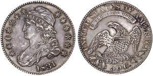 50 Cent USA (1776 - ) Silver 