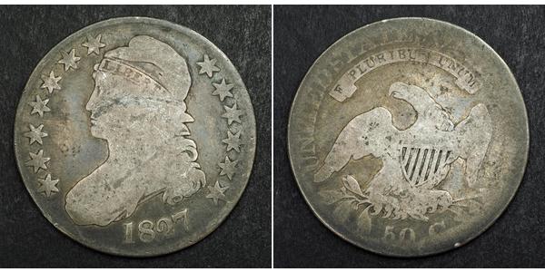 50 Cent USA (1776 - ) Silver 