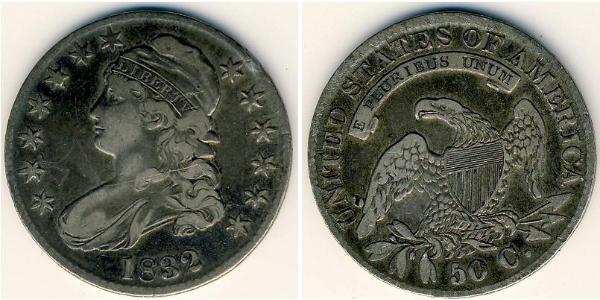 50 Cent USA (1776 - ) Silver 