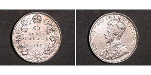 50 Cent 加拿大 銀 乔治五世  (1865-1936)