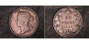 50 Cent 加拿大 銀 维多利亚 (英国君主)