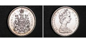50 Cent 加拿大 銀 伊丽莎白二世 (1926-2022)