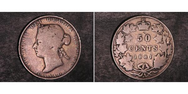 50 Cent 加拿大 銀 维多利亚 (英国君主)