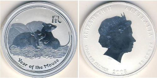 50 Cent 澳大利亚 銀 