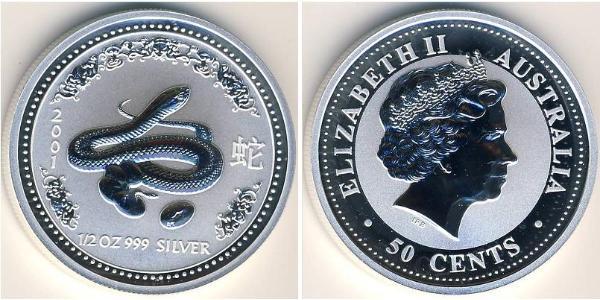 50 Cent 澳大利亚 銀 