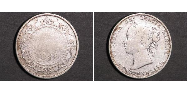 50 Cent 紐芬蘭與拉布拉多 銀 维多利亚 (英国君主)