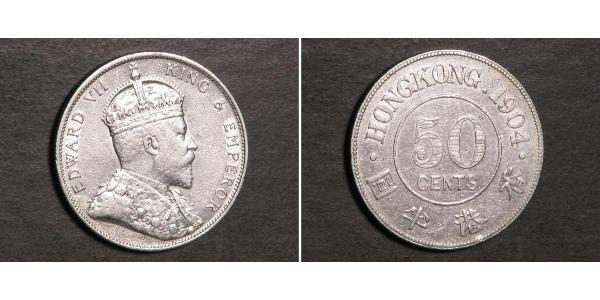 50 Cent 香港 銀 爱德华七世 (1841-1910)