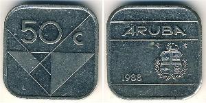 50 Cent Aruba 銅/镍 
