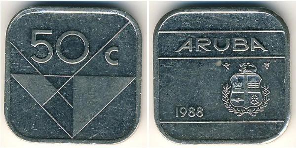 50 Cent Aruba 銅/镍 
