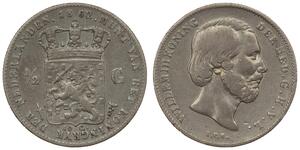 50 Cent / 1/2 Gulden Royaume des Pays-Bas (1815 - ) Argent Guillaume III (roi des Pays-Bas)