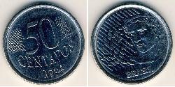 50 Centavo Brasile Acciaio 