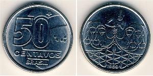 50 Centavo Brasile Acciaio 