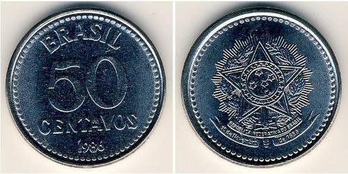 50 Centavo Brasile Acciaio 