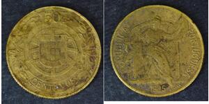 50 Centavo Prima repubblica portoghese (1910 - 1926) Alluminio/Bronzo 