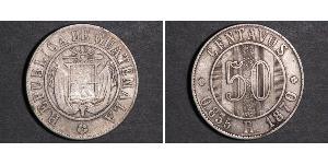 50 Centavo Guatemala Argent 