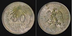 50 Centavo Mexique (1867 - ) Argent 
