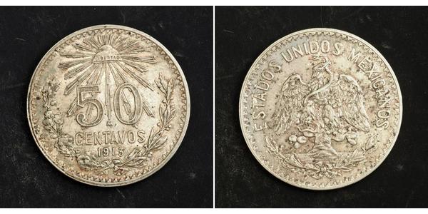 50 Centavo Mexique (1867 - ) Argent 