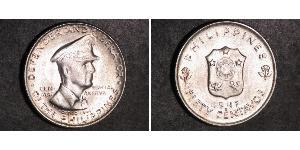 50 Centavo Philippines Argent Douglas MacArthur (1880 - 1964) 