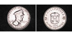 50 Centavo Philippines Argent Douglas MacArthur (1880 - 1964) 