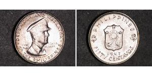 50 Centavo Philippines Argent Douglas MacArthur (1880 - 1964) 