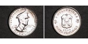 50 Centavo Philippines Argent Douglas MacArthur (1880 - 1964) 