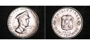 50 Centavo Philippines Argent Douglas MacArthur (1880 - 1964) 