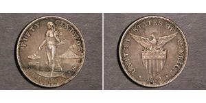 50 Centavo Philippines Argent 