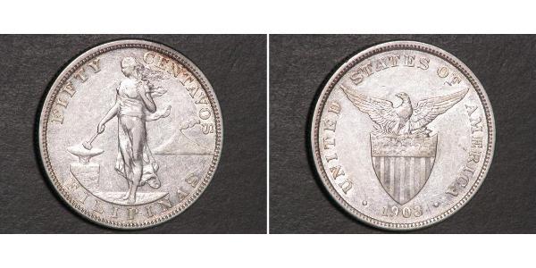 50 Centavo Philippines Argent 