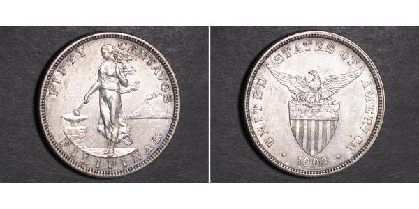 50 Centavo Philippines Argent 