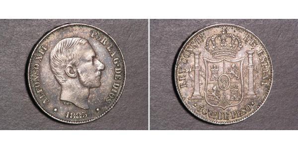 50 Centavo Philippines Argent 