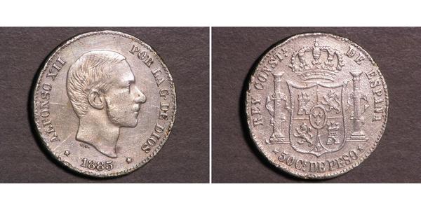 50 Centavo Philippines Argent 