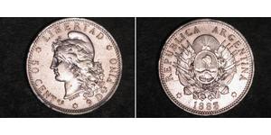 50 Centavo Argentina (1861 - ) Argento 