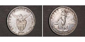 50 Centavo Filippine Argento 