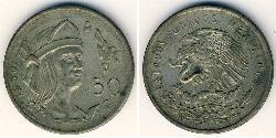 50 Centavo Messico (1867 - ) Argento 